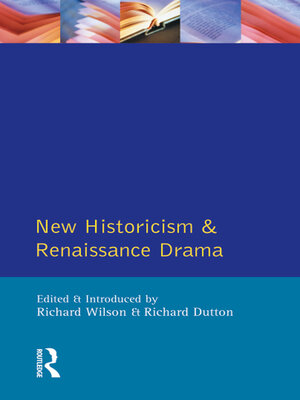 cover image of New Historicism and Renaissance Drama